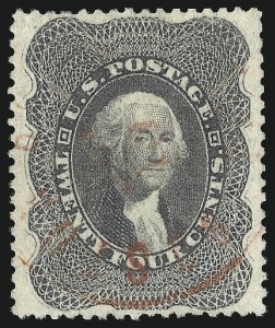 Sale 1084, Lot 3172, 10c-90c 1857-60 Issue (Scott 31-39)