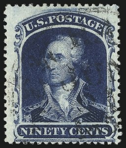 Sale 1084, Lot 3179, 10c-90c 1857-60 Issue (Scott 31-39)