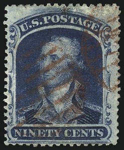 Sale 1084, Lot 3180, 10c-90c 1857-60 Issue (Scott 31-39)