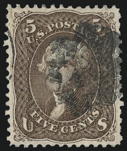 Sale Number 1084, Lot Number 3280, 1867-68 Grilled Issue, cont. (Scott 92-101) Sale Number 1084, Lot Number 3280, 1867-68 Grilled Issue, cont. (Scott 92-101)
