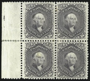 Sale 1084, Lot 3288, 1867-68 Grilled Issue, cont. (Scott 92-101)