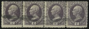 Sale 1084, Lot 3379, 1870-71 National Bank Note Co. Grilled Issue (Scott 134-144)