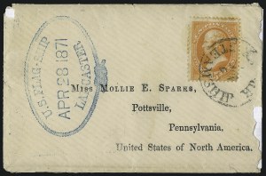 Sale 1084, Lot 3394, 1870-71 National Bank Note Co. Grilled Issue (Scott 134-144)