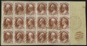 Sale 1084, Lot 3395, 1870-71 National Bank Note Co. Ungrilled Issue (Scott 145-155)