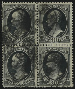 Sale 1084, Lot 3411, 1870-71 National Bank Note Co. Ungrilled Issue (Scott 145-155)
