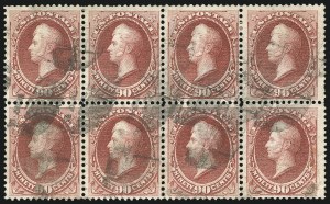 Sale 1084, Lot 3416, 1870-71 National Bank Note Co. Ungrilled Issue (Scott 145-155)