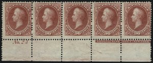 Sale 1084, Lot 3436, 1873 Continental Bank Note Co. Issue (Scott 156-179)