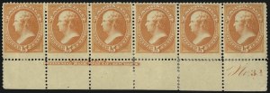 Sale 1084, Lot 3455, 1879 American Bank Note Co. Issue (Scott 182-191)