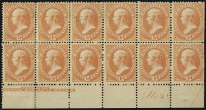 Sale 1084, Lot 3456, 1879 American Bank Note Co. Issue (Scott 182-191)