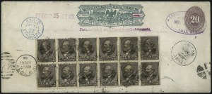 Sale 1084, Lot 3463, 1881-88 American Bank Note Co. Issues (Scott 205-218)