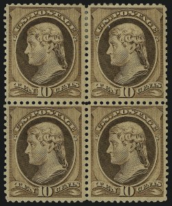 Sale 1084, Lot 3470, 1881-88 American Bank Note Co. Issues (Scott 205-218)