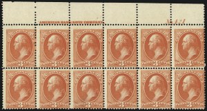 Sale 1084, Lot 3479, 1881-88 American Bank Note Co. Issues (Scott 205-218)
