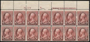 Sale 1084, Lot 3481, 1881-88 American Bank Note Co. Issues (Scott 205-218)