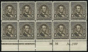 Sale 1084, Lot 3505, 1890-93 Issue (Scott 219-229)