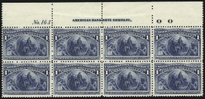 Sale 1084, Lot 3525, 1893 Columbian Issue (Scott 230-245)