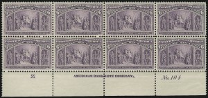 Sale 1084, Lot 3536, 1893 Columbian Issue (Scott 230-245)