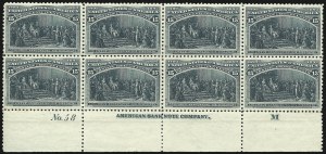 Sale 1084, Lot 3541, 1893 Columbian Issue (Scott 230-245)