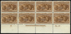 Sale 1084, Lot 3542, 1893 Columbian Issue (Scott 230-245)