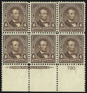 Sale 1084, Lot 3646, 1897-1903 Change of Colors Bureau Issue (Scott 279-284)