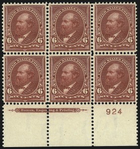 Sale 1084, Lot 3649, 1897-1903 Change of Colors Bureau Issue (Scott 279-284)