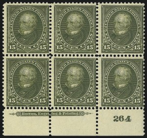 Sale 1084, Lot 3652, 1897-1903 Change of Colors Bureau Issue (Scott 279-284)