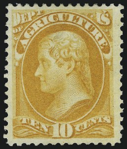 Sale 1085, Lot 4013, Agriculture Department (Scott O1-O9)