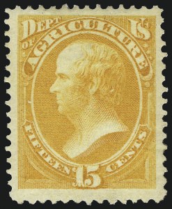 Sale 1085, Lot 4015, Agriculture Department (Scott O1-O9)