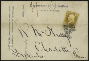 Sale 1085, Lot 4019, Agriculture Department (Scott O1-O9)