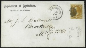 Sale 1085, Lot 4022, Agriculture Department (Scott O1-O9)