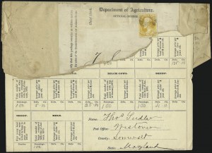 Sale 1085, Lot 4023, Agriculture Department (Scott O1-O9)