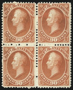 Sale 1085, Lot 4040, Interior Department (Scott O15-O24)