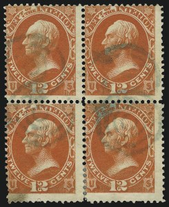 Sale 1085, Lot 4044, Interior Department (Scott O15-O24)