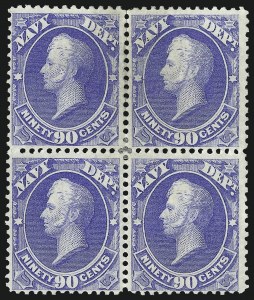 Sale 1085, Lot 4074, Navy Department (Scott O35-O45)