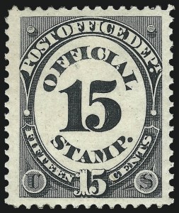 Sale 1085, Lot 4079, Post Office Department (Scott O47-O56)