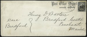 Sale 1085, Lot 4088, Post Office Department (Scott O47-O56)