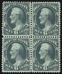 Sale 1085, Lot 4091, State Department (Scott O57-O71)