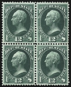 Sale 1085, Lot 4093, State Department (Scott O57-O71)