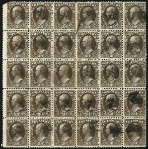 Sale 1085, Lot 4133, Treasury Department (Scott O72-O82)