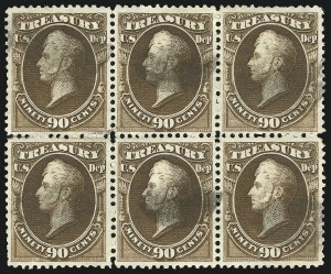 Sale 1085, Lot 4137, Treasury Department (Scott O72-O82)