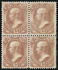 Sale 1085, Lot 4165, War Department (Scott O83-O93)