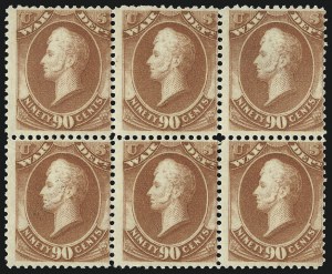 Sale 1085, Lot 4174, War Department (Scott O83-O93)