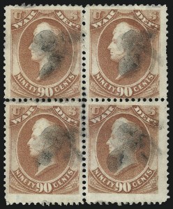 Sale 1085, Lot 4175, War Department (Scott O83-O93)