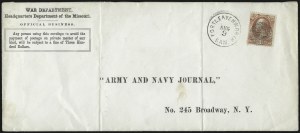 Sale 1085, Lot 4176, War Department (Scott O83-O93)