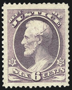 Sale 1085, Lot 4200, 1875 American Bank Note Co. Printing on Soft Paper (Scott O94-O117)