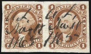 Sale 1089, Lot 210, First Issue Imperforate, 1c-$1.90