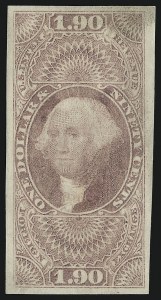 Sale 1089, Lot 239, First Issue Imperforate, 1c-$1.90