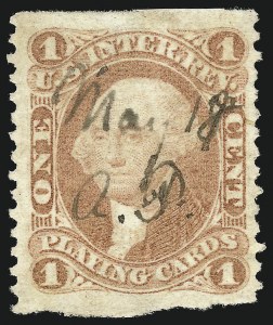 Sale 1089, Lot 280, First Issue Part Perforated