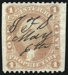 Sale 1089, Lot 283, First Issue Part Perforated