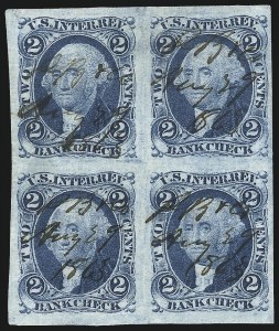 Sale 1089, Lot 322, First Issue Blocks and Record-Size Multiples, Imperforate, 1c-60c