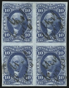 Sale 1089, Lot 329, First Issue Blocks and Record-Size Multiples, Imperforate, 1c-60c